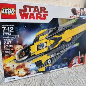 Lego Star Wars 75214 Anakin's Jedi Starfighter New/Sealed/Retired.